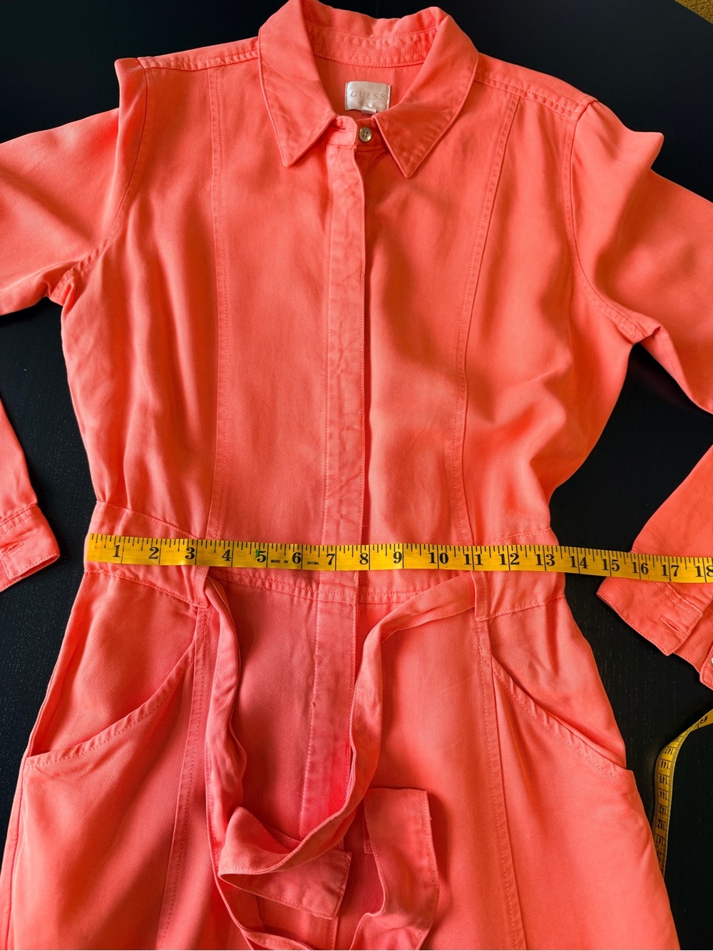GUESS Coral Tencel Utility Jumpsuit — Y2K / Workwear / Gorpcore / Coveralls - Picture 11 of 12